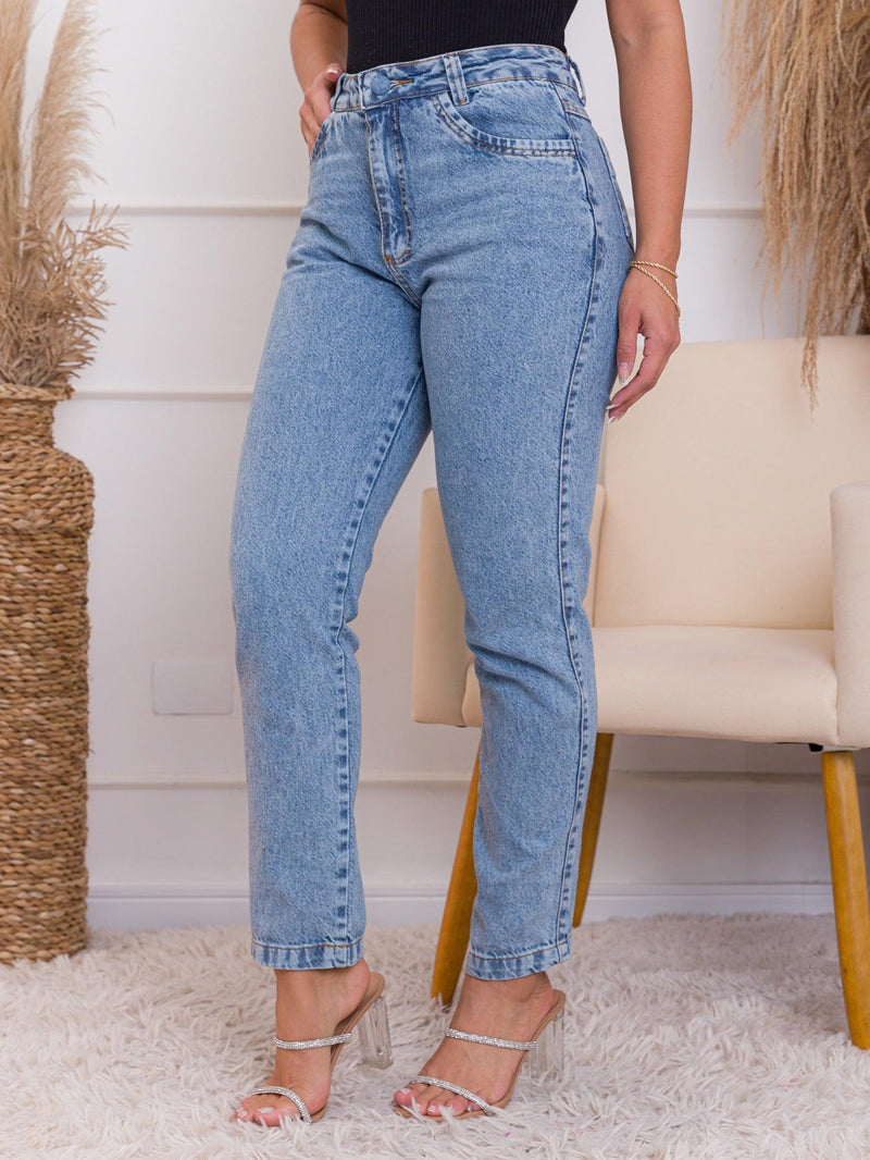 Calça Jeans Mom Fit - Lojas Lumí