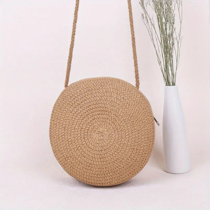 Bolsa de Palha Round Chic