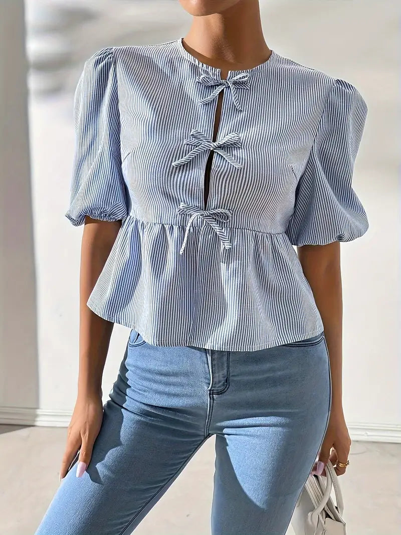 Blusa Charm Bow