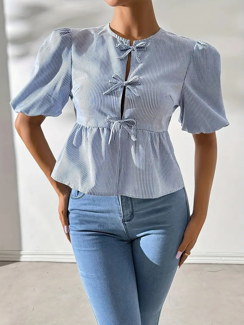 Blusa Charm Bow